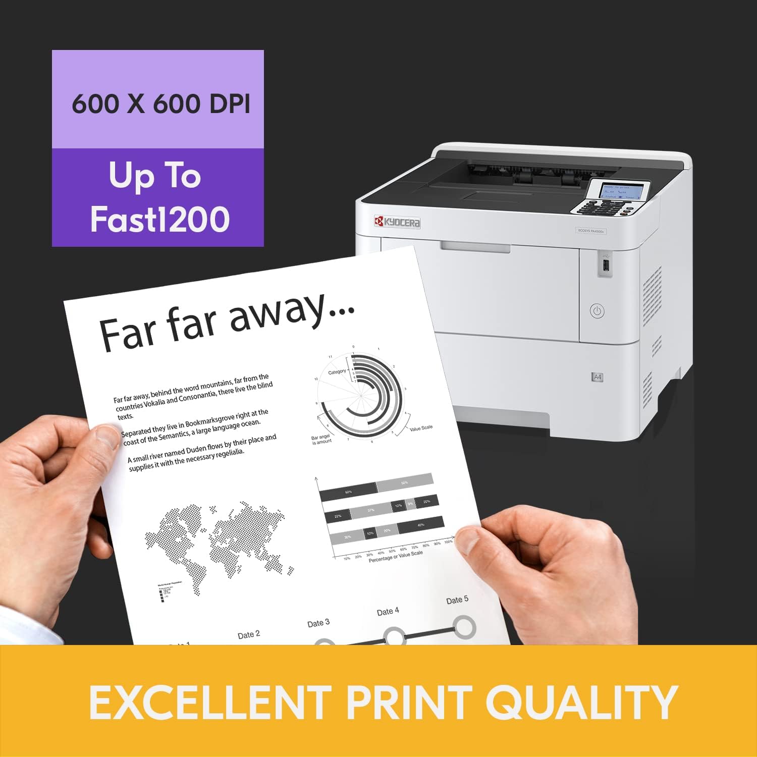 Kyocera ECOSYS PA4500X Monochrome Laser Printer 110C0Y2US0 - Image 4