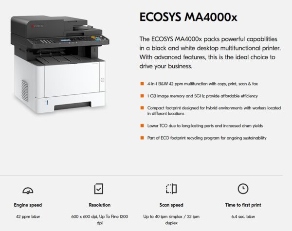 Kyocera ECOSYS MA4000x 110C142US0