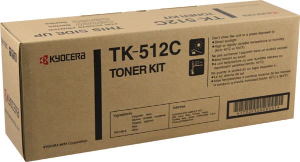 Kyocera TK-512C Cyan Toner Cartridge [1T02F3CUS0]