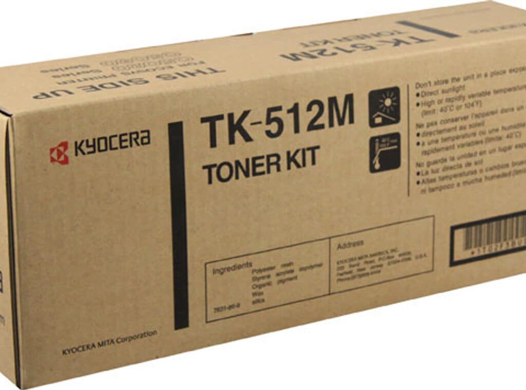 Kyocera TK-512M Magenta Toner Cartridge (1T02F3BUS0)