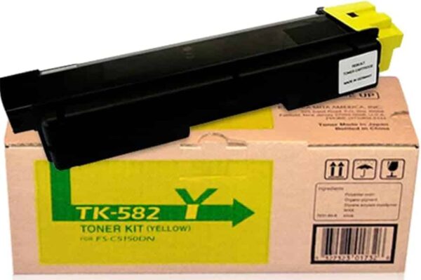 Kyocera TK-582Y Yellow Toner Cartridge [1T02KTAUS0]