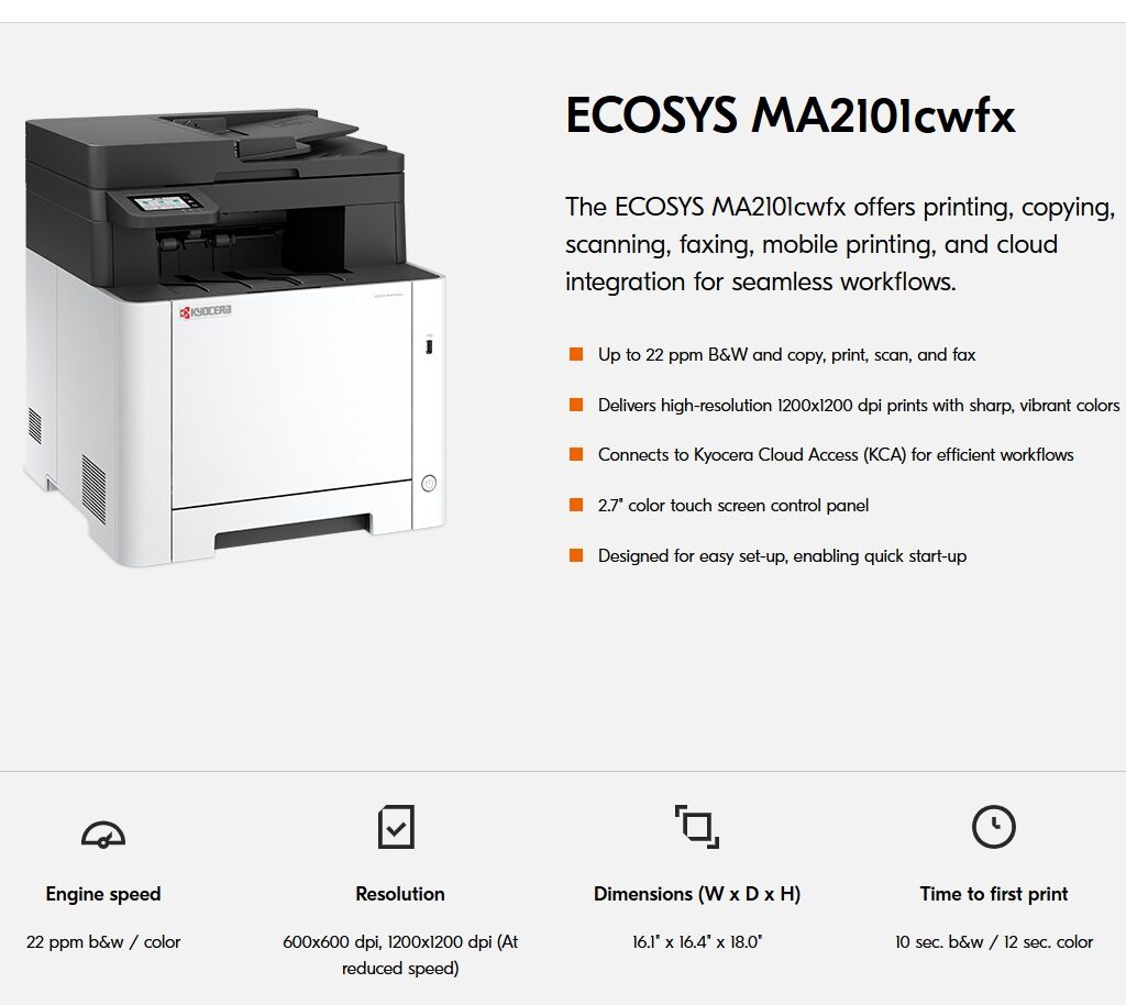 Kyocera ECOSYS MA2101cwfx (110C222US0)